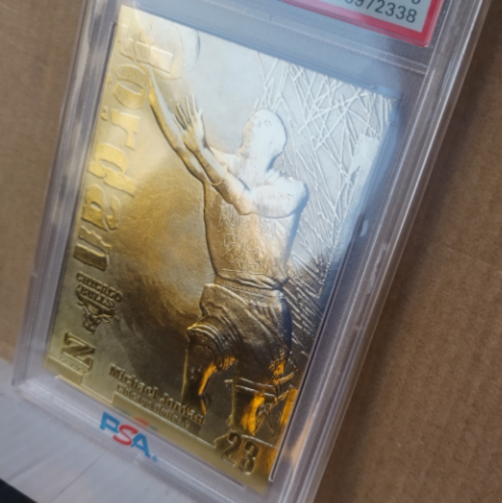 🏀🏆Michael Jordan "Skybox Z-Force 23K Solid Gold Insert" Slab🏆🏀 - Picture 6 of 7